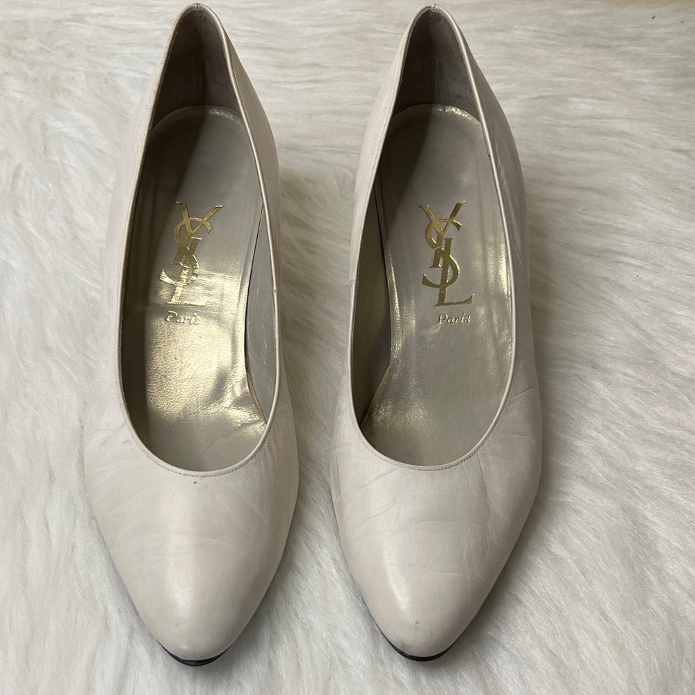 Yves Saint Laurent Women's Ivory Heels